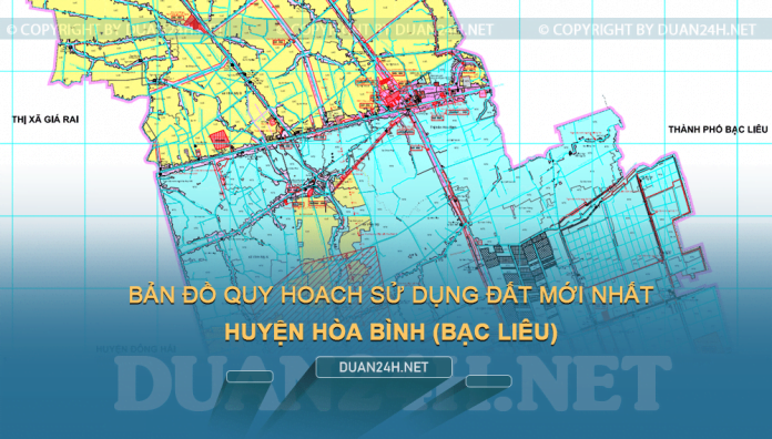 Tải về bản đồ quy hoạch sử dụng đất huyện Hòa Bình (Bạc Liêu)