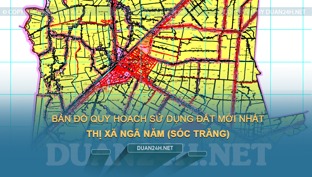 Bản đồ quy hoạch thị xã Ngã Năm (Sóc Trăng) năm 2024