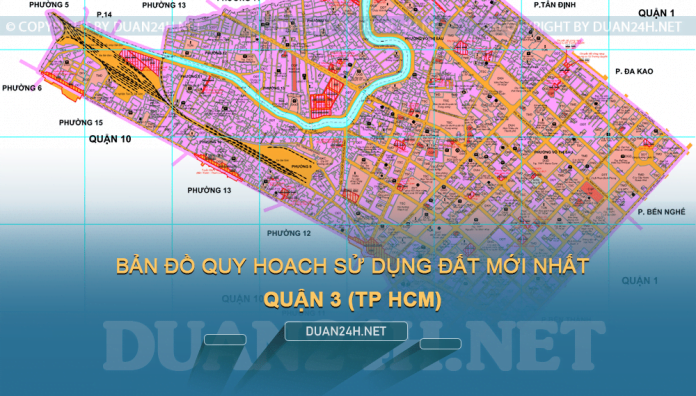 Tải về bản đồ quy hoạch sử dụng đất Quận 3 (TP HCM)