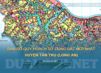 Tải về bản đồ quy hoạch sử dụng đất huyện Tân Trụ (Long An)