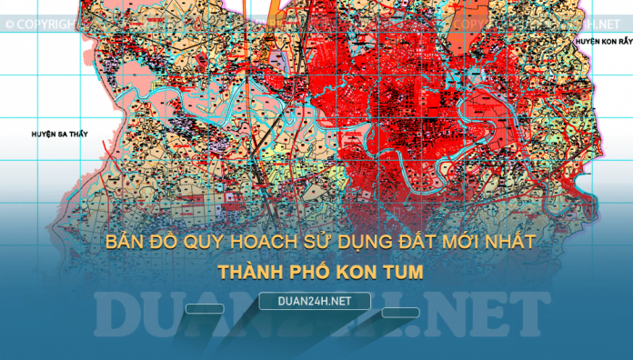 Tải về bản đồ quy hoạch sử dụng đất Thành phố Kon Tum