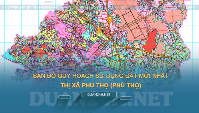 Tải về bản đồ quy hoạch sử dụng đất thị xã Phú Thọ