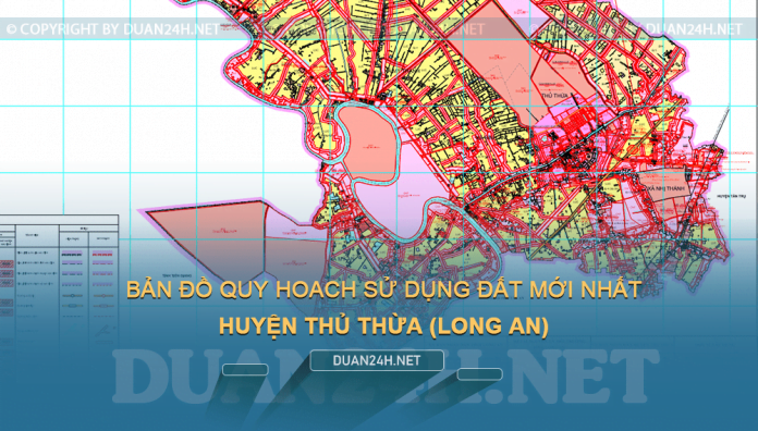 Tải về bản đồ quy hoạch sử dụng đất huyện Thủ Thừa (Long An)