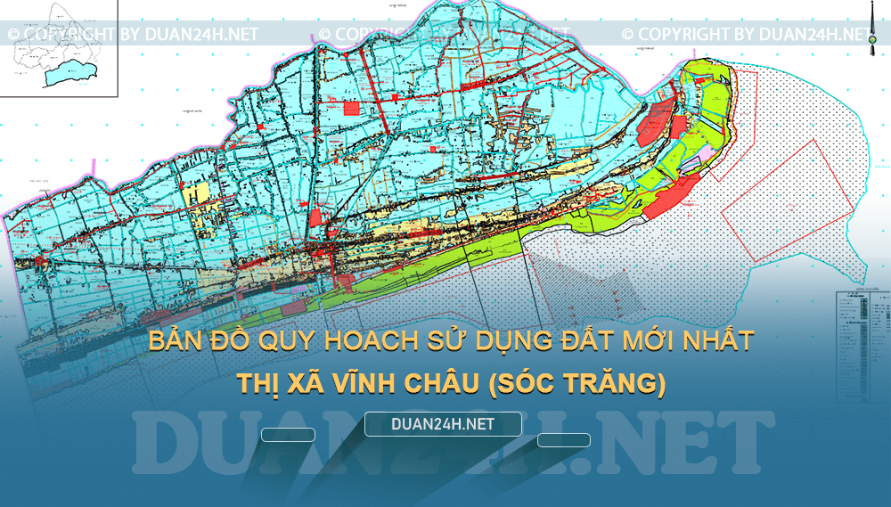 Bản đồ quy hoạch sử dụng đất thị xã Vĩnh Châu năm 2022