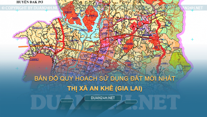 Tải về bản đồ quy hoạch sử dụng đất thị xã An Khê (Gia Lai)
