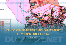 Tải về bản đồ quy hoạch sử dụng đất huyện Bến Lức (Long An)