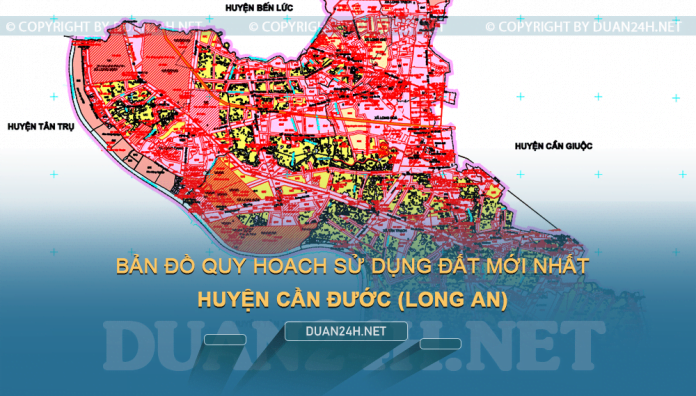 Tải về bản đồ quy hoạch sử dụng đất huyện Cần Đước (Long An)