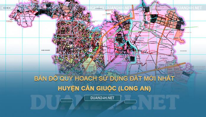Tải về bản đồ quy hoạch sử dụng đất huyện Cần Giuộc (Long An)