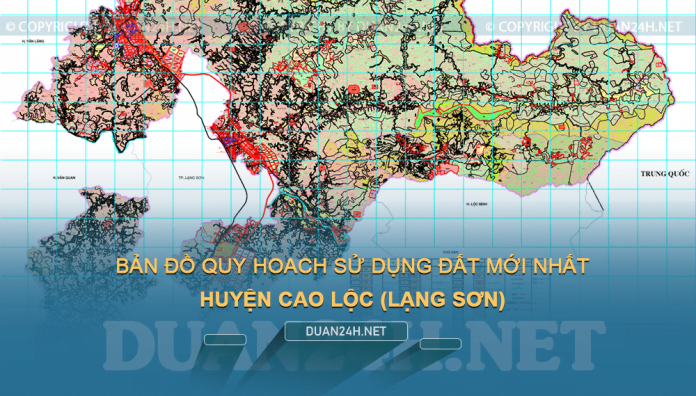 Tải về bản đồ quy hoạch sử dụng đất huyện Cao Lộc (Lạng Sơn)