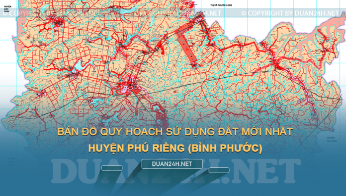 Xem bản đồ quy hoạch sử dụng đất huyện Phú Riềng (Bình Phước)