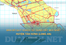 Tải về bản đồ quy hoạch sử dụng đất huyện Tân Hưng (Long An)