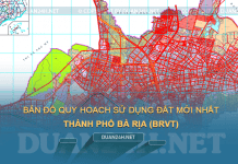 Tải về bản đồ quy hoạch sử dụng đất TP Bà Rịa (BRVT)