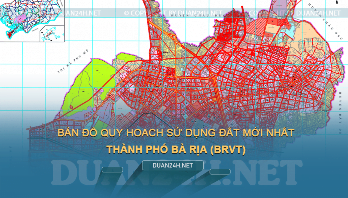 Tải về bản đồ quy hoạch sử dụng đất TP Bà Rịa (BRVT)