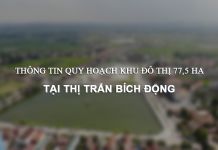 Thông tin quy hoạch khu đô thị tại thị trấn Bích Động có diện tích 77,5ha