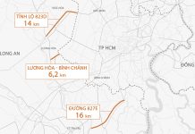 Ba tuyến đường từ Long An góp phần kết nối với TP HCM. Đồ hoạ: Thanh Huyền (Vnexpress.net)