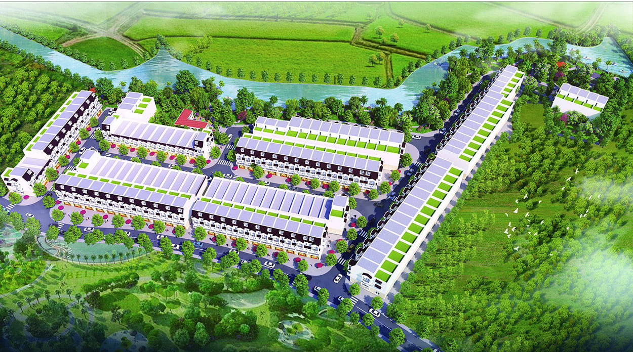 Phối cảnh tổng thể dự án Khu dân cư Quang Phúc 1