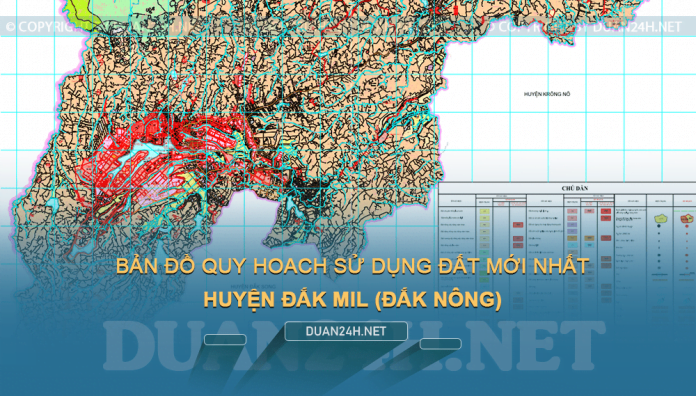 Tải về bản đồ quy hoạch huyện Đắk Mil (Đắk Nông)