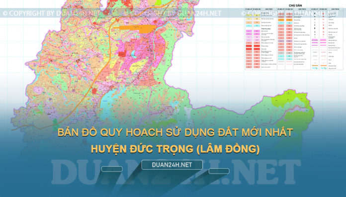 Tải về bản đồ quy hoạch sử dụng đất huyện Đức Trọng (Lâm Đồng)