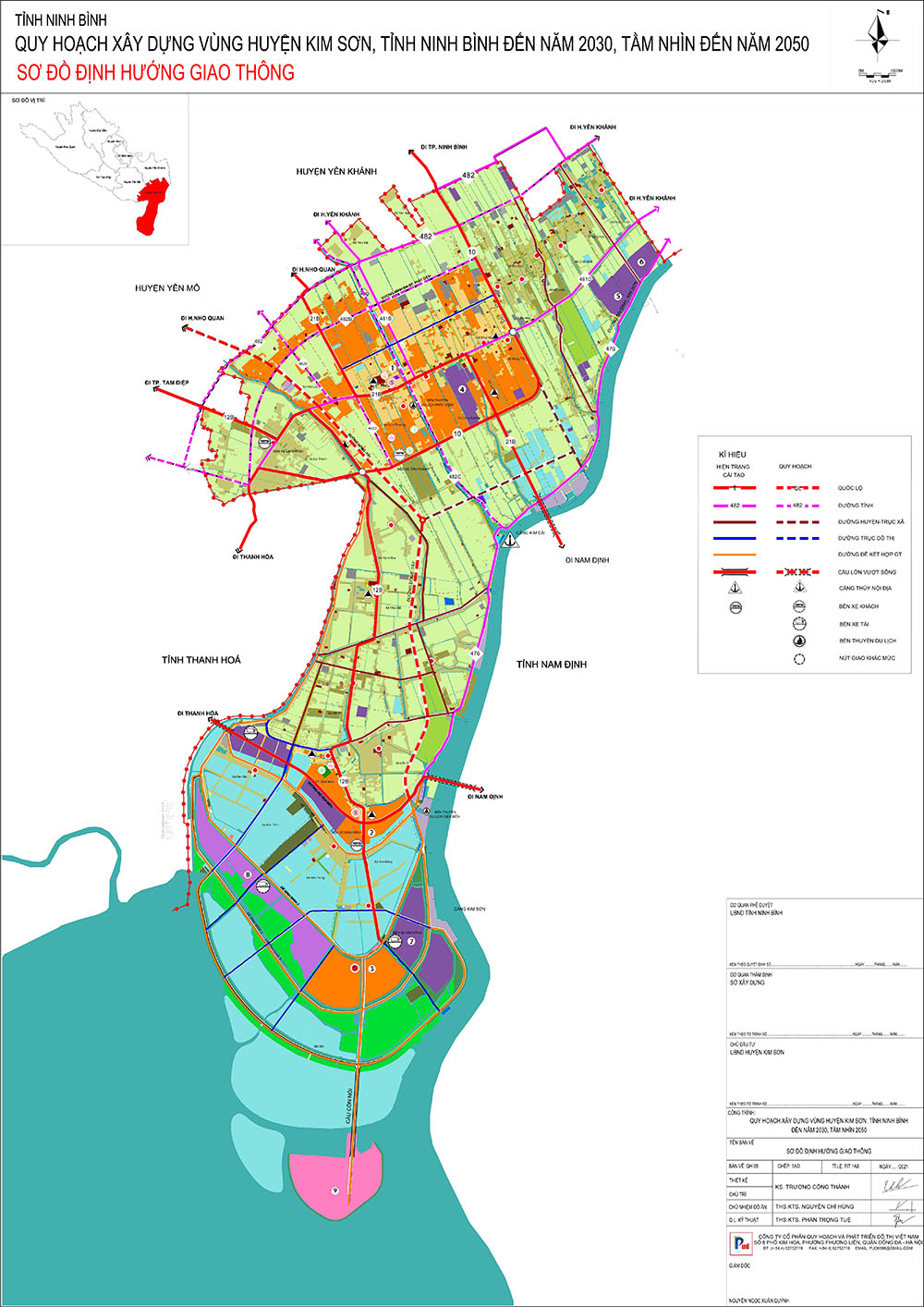 Bản đồ quy hoạch giao thông huyện Kim Sơn đến năm 2030