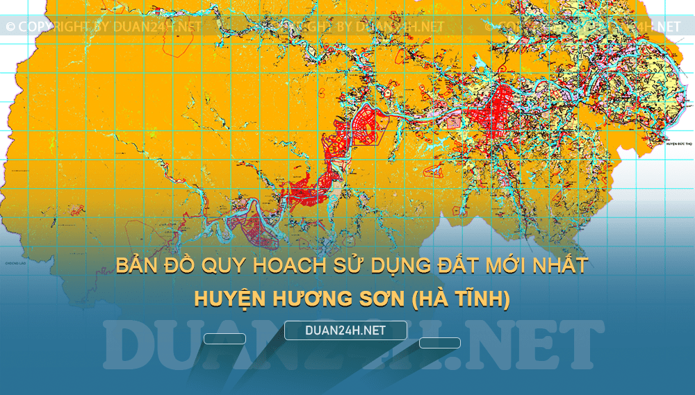 Bản đồ quy hoạch huyện Hương Sơn (Hà Tĩnh) năm 2023