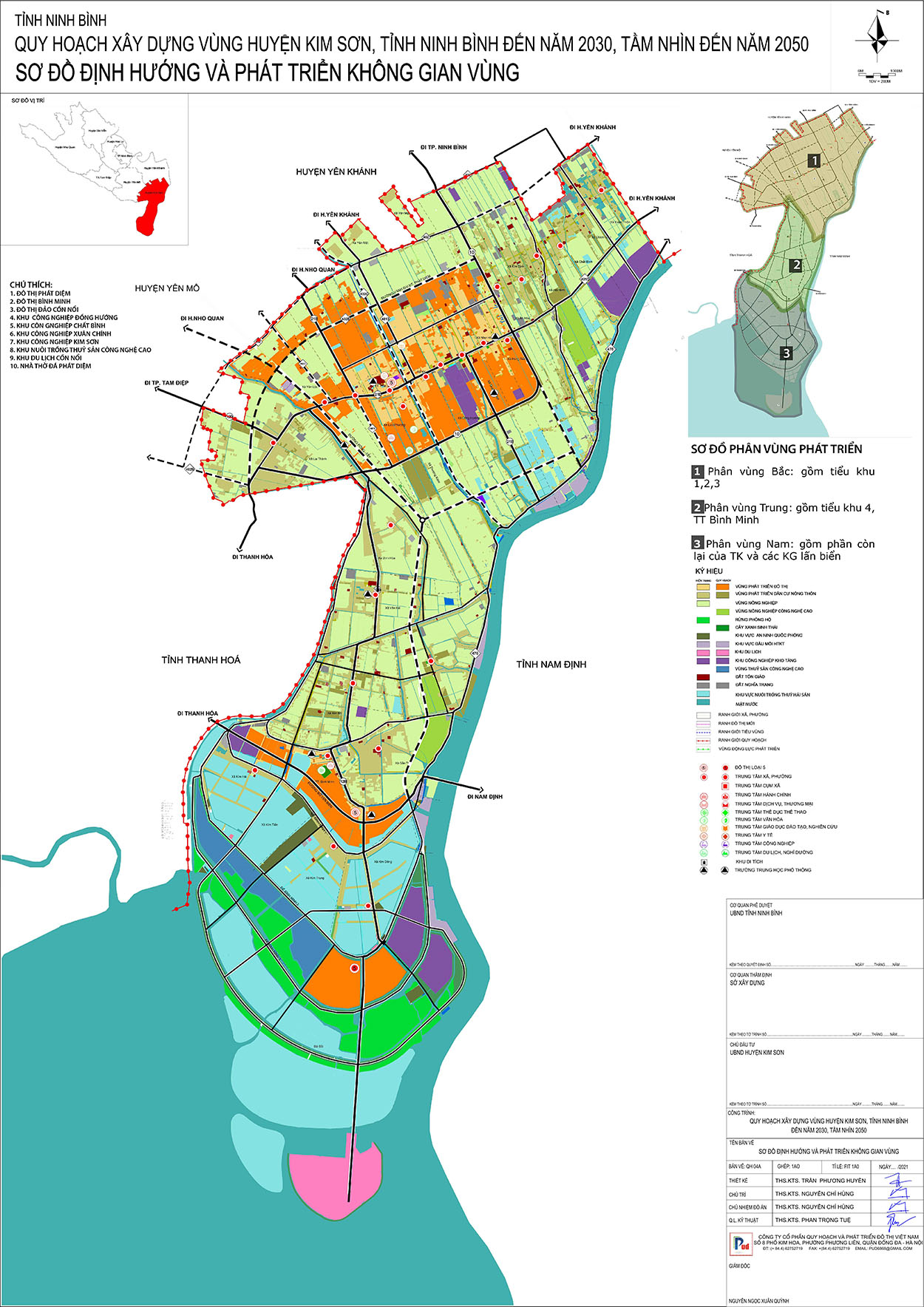 Thông tin quy hoạch xây dựng vùng huyện Kim Sơn đến năm 2030, tầm nhìn năm 2050