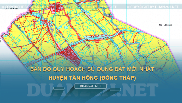 Tải về bản đồ quy hoạch huyện Tân Hồng (Đồng Tháp)