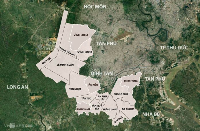 Huyện Bình Chánh (TP HCM) cho phép chuyển mục đích sử dụng đất ở trong khu quy hoạch dân cư mới