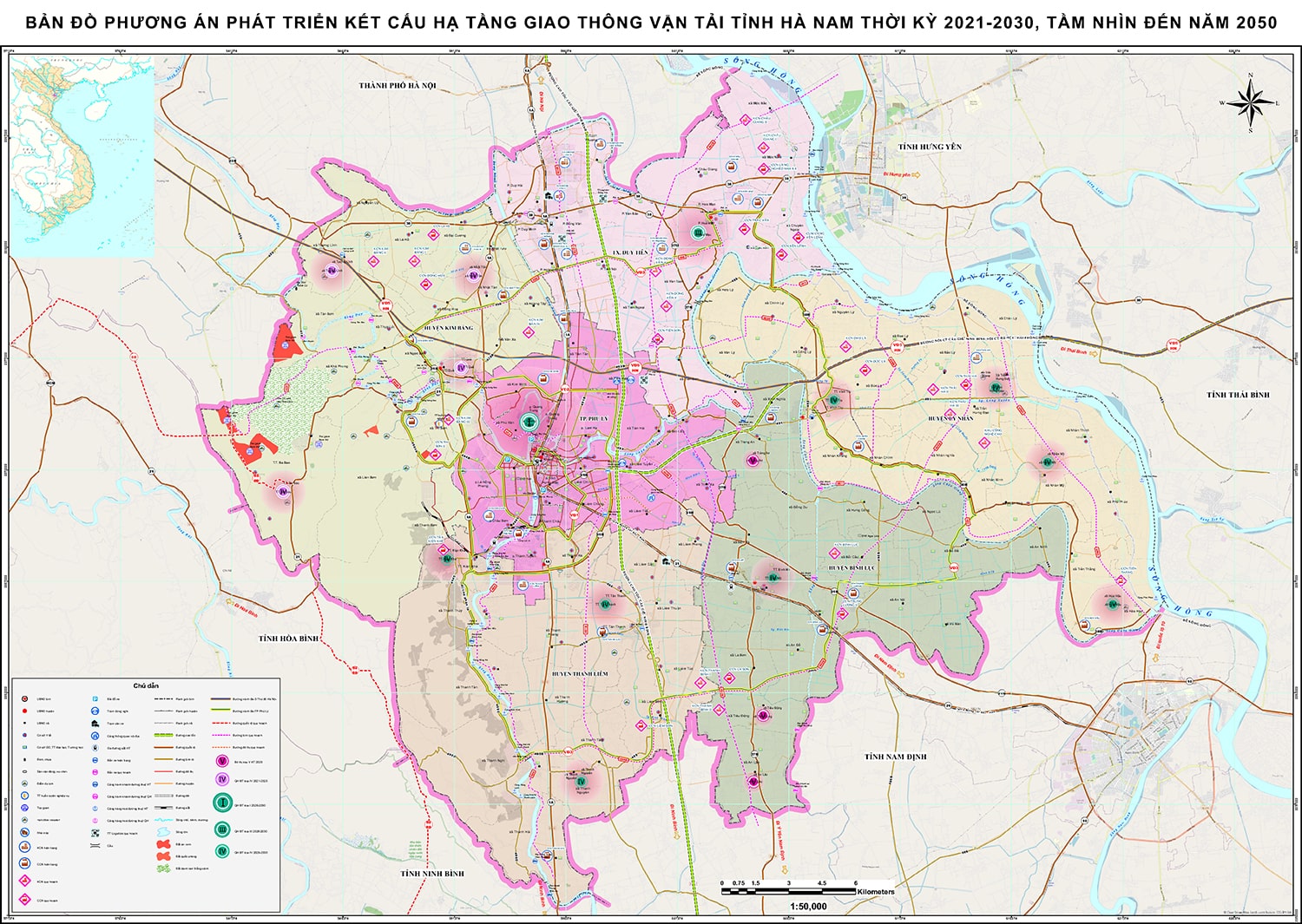 Quy hoạch giao thông tỉnh Hà Nam thời kỳ 2021 - 2030, tầm nhìn năm 2050