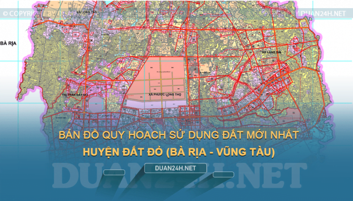 Tải về bản đồ quy hoạch sử dụng đất huyện Đất Đỏ (Bà Rịa - Vũng Tàu)