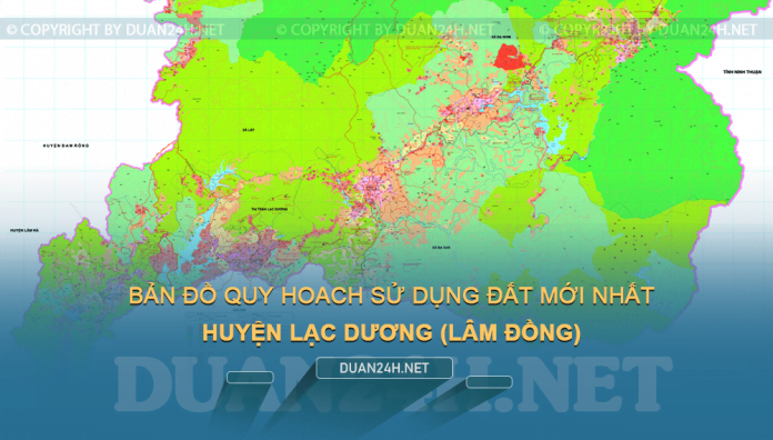 Tải về bản đồ quy hoạch sử dụng đất huyện Lạc Dương (Lâm Đồng)