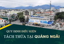 Tài liệu, văn bản quy định điều kiện tách thửa đất tại tỉnh Quảng Ngãi