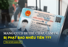 Thế chấp CCCD bị phạt bao nhiêu tiền ?