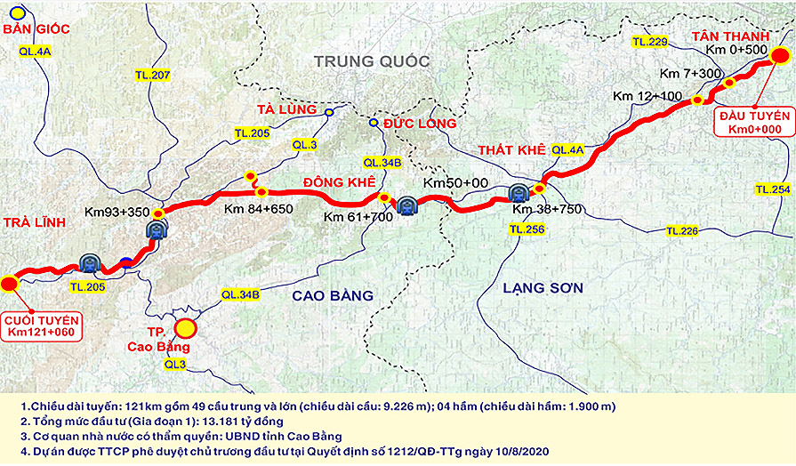 Cao tốc Đồng Đăng - Trà Lĩnh đã chính thức đi vào hoạt động năm 2024, đem lại hiệu quả kinh tế, xã hội rõ rệt cho tỉnh Lạng Sơn và Tuyên Quang. Hành trình di chuyển trở nên an toàn và thuận tiện hơn với tốc độ cao và giảm thiểu tối đa sự cố giao thông.