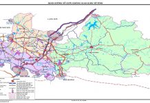 Bản đồ định hướng tổ chức không gian kinh tế tỉnh Bắc Giang