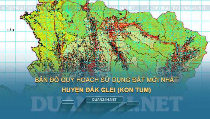 Tải về bản đồ quy hoạch sử dụng đất huyện Đắk Glei (Kon Tum)