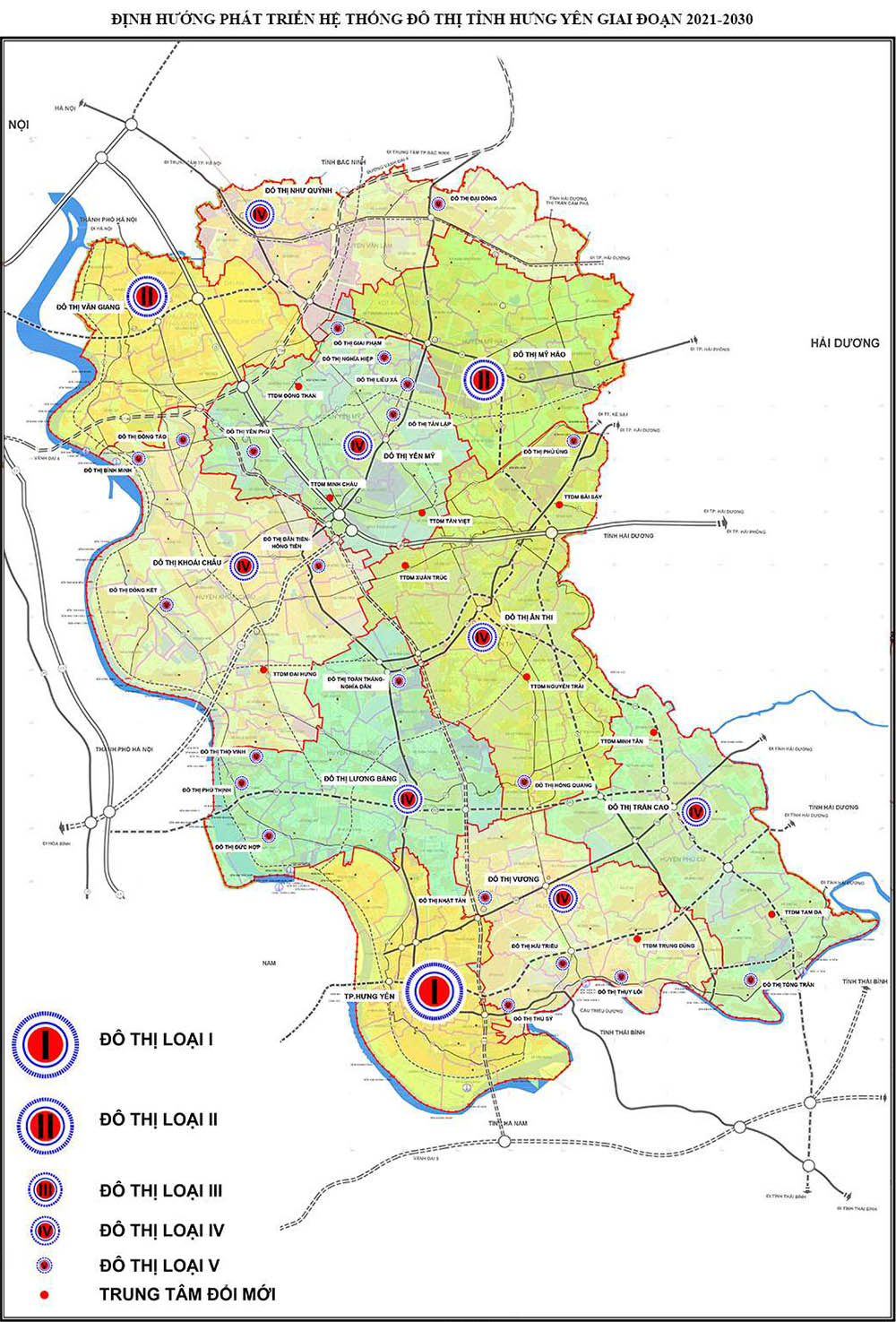 Quy hoạch phát triển đô thị tỉnh Hưng Yên đến năm 2030