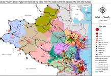 Bản đồ phương án quy hoạch hệ thống đô thị, nông thôn tỉnh Nghệ An đến năm 2030