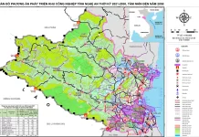 Bản đồ quy hoạch phát triển khu công nghiệp tỉnh Nghệ An đến năm 2030