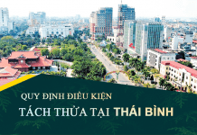 Tài liệu, văn bản quy định điều kiện tách thửa đất tại tỉnh Thái Bình