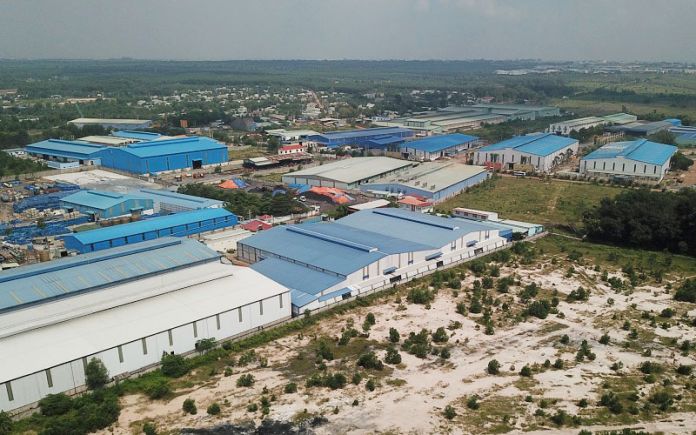 Nhiều nhà xưởng xây dựng trái phép trên diện tích 72 ha khu vực quy hoạch Cụm công nghiệp Phước Tân, tỉnh Đồng Nai.