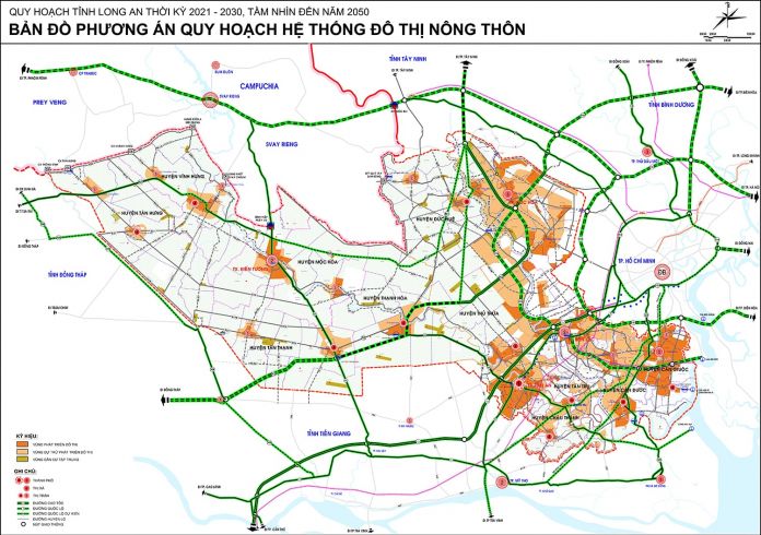 Quy hoạch phát triển đô thị tỉnh Long An đến năm 2030
