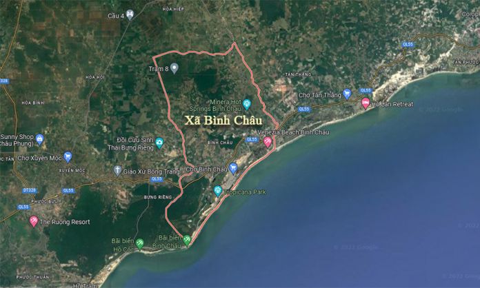 Quy hoạch đô thị mới Bình Châu, huyện Xuyên Mộc có quy mô hơn 8.514 ha
