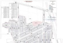 Bản đồ phân lô dự án Khu nhà ở Bình Minh tỷ lệ 1/500