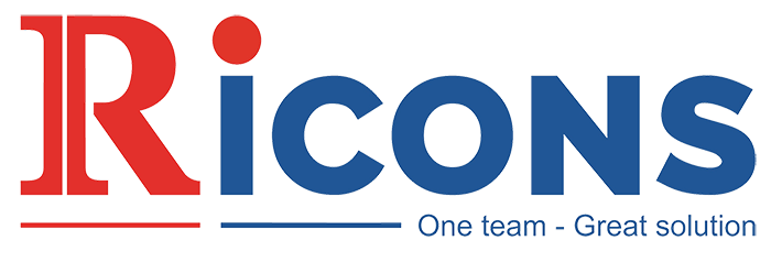 Logo nhận diện thương hiệu Ricons