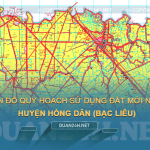 Tải về bản đồ quy hoạch sử dụng đất huyện Hồng Dân (Bạc Liêu)