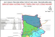 Bản đồ quy hoạch công nghiệp tỉnh Đắk Nông đến năm 2030