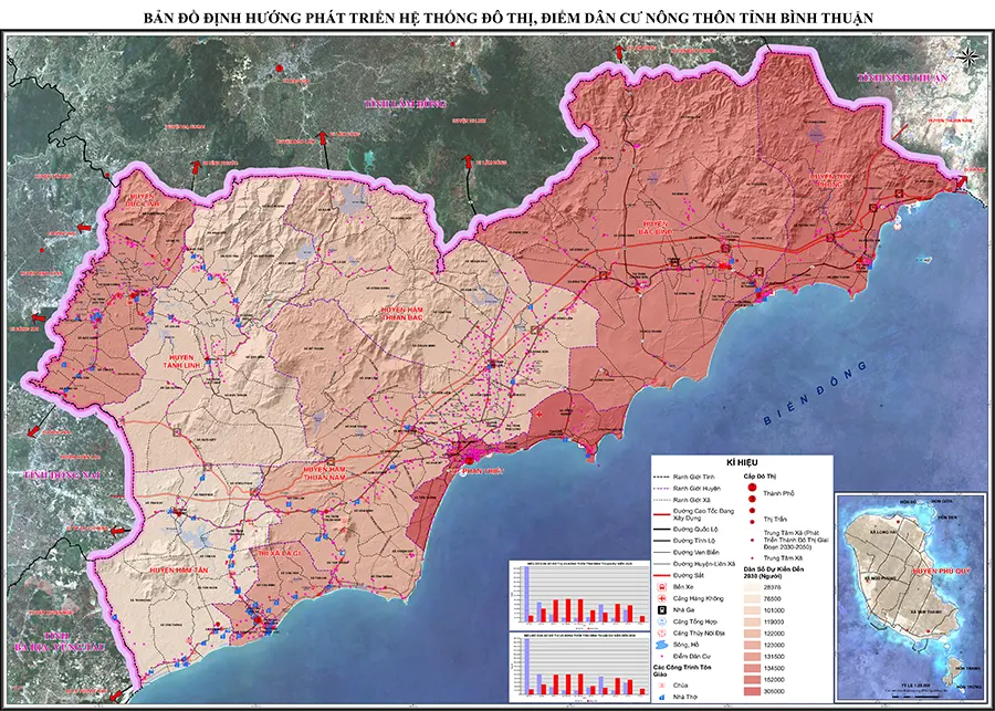 Bản đồ quy hoạch đô thị tỉnh Bình Thuận 2030