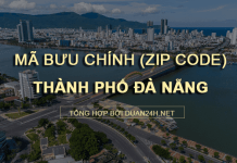 Thông tin tra cứu mã bưu chính (Zip Code) tại TP Đà Nẵng