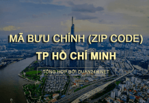 Thông tin tra cứu mã bưu chính (Zip Code) tại TP Hồ Chí Minh