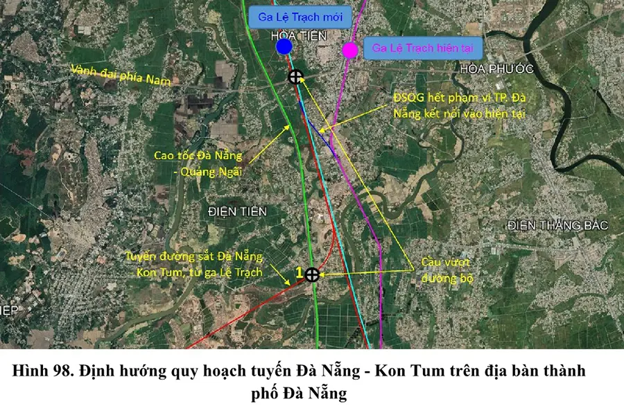 Quy hoạch tuyến đường sắt Đà Nẵng - Kon Tum trên địa bàn thành phố Đà Nẵng